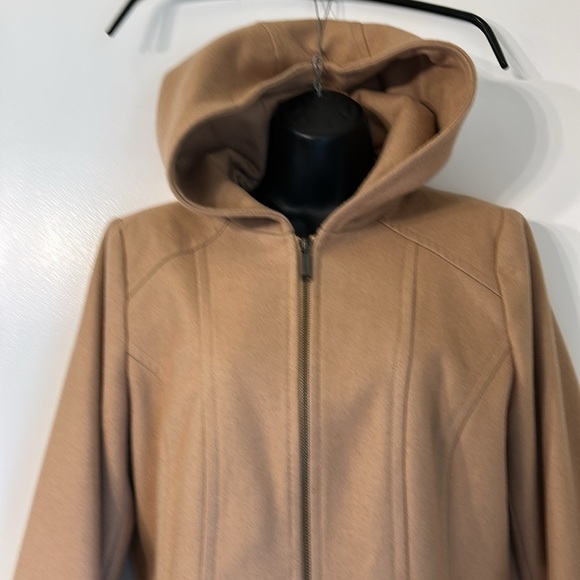 LONDON FOG HOODED COAT IN CAMEL SIZE M - Picture 3 of 15